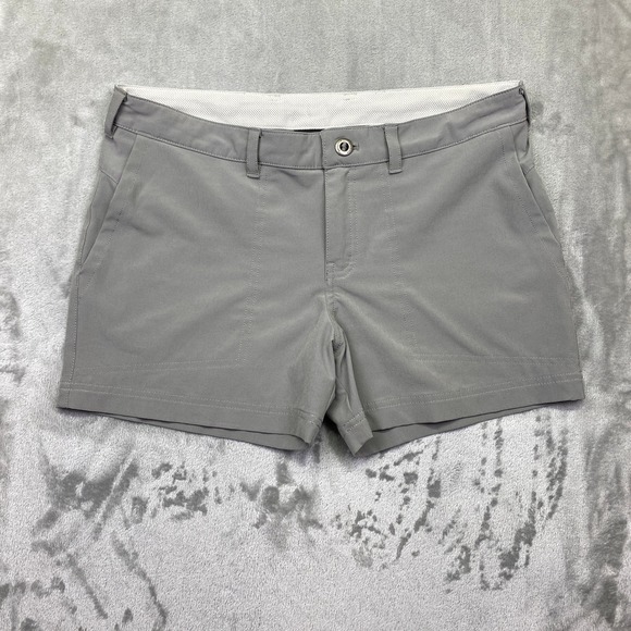 Patagonia Happy Hike Shorts Women's Gray Walking Sz 6 Fit 32" Outdoor Activewear - Picture 1 of 11